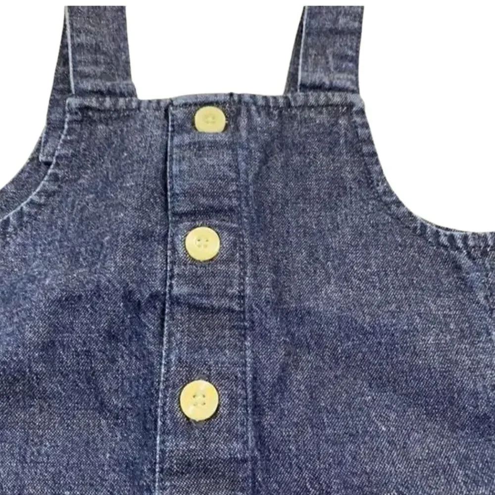 Baby Gap Overalls One Piece Cotton Denim Navy Newborn